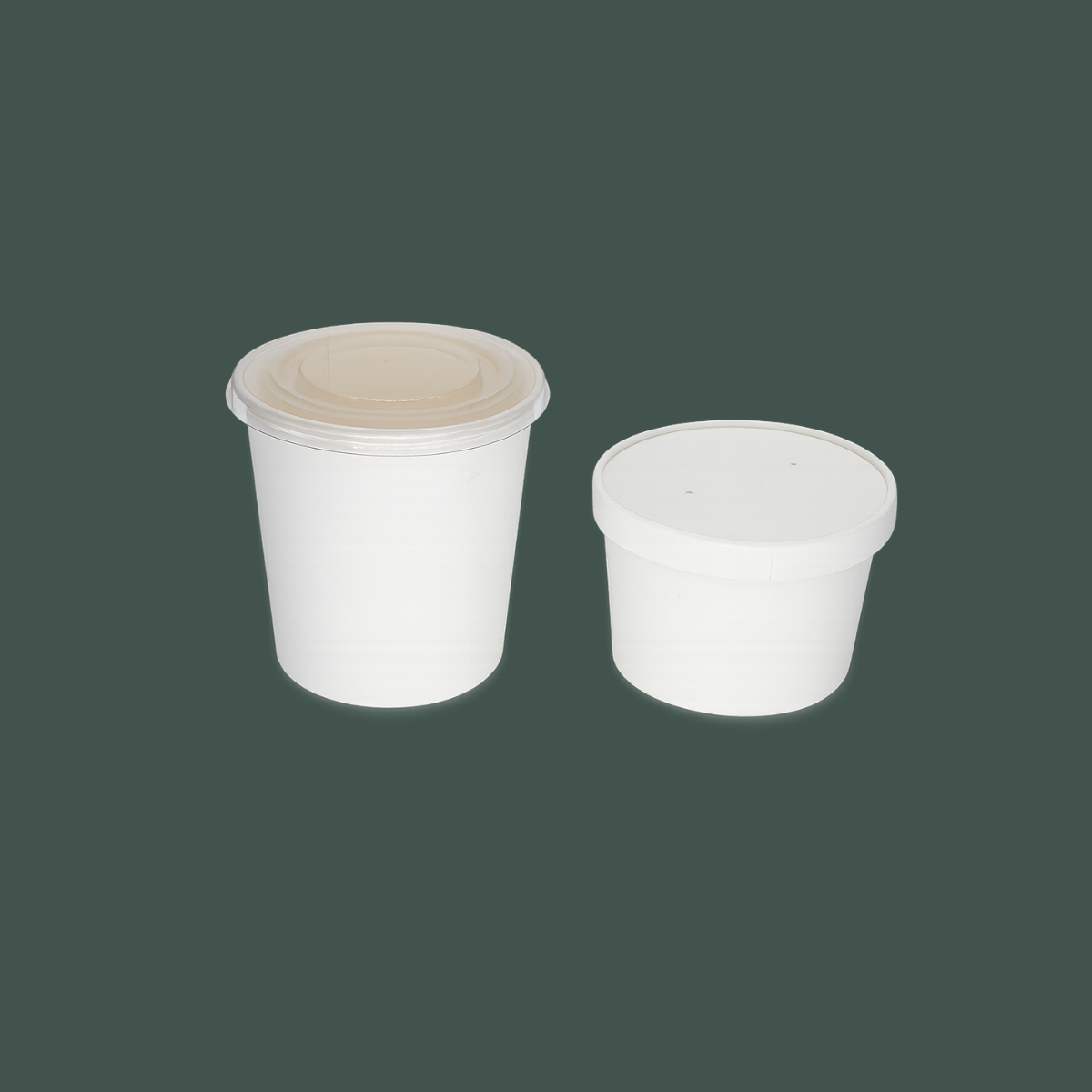 Tapa blanca/transparente para vaso contenedor 16/32 oz