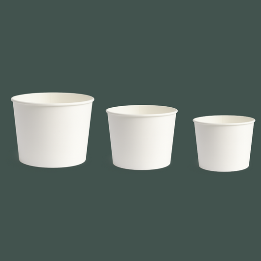 Vaso contendor sin tapa 4/6/8 oz