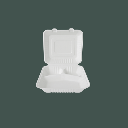 Contenedor con 3 divisiones 8x8"